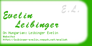 evelin leibinger business card